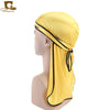 Silky Satin Durag Bandana Turban Headwrap - Long Tail Biker Headwear, One Size Fits Most