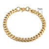 Stainless Steel Cuban (Miami Curb) Bracelet — Chunky 3–11mm Width | 7.1/8.3/9.1 in (18/21/23 cm) Unisex