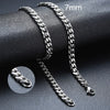 Stainless Steel Cuban Link Chain Necklace — Curb Choker in Gold, Silver & Black, Chunky Unisex