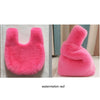Large Faux Mink Fur Handbag – Plush Corduroy Tote for Women, Warm Fluffy Luxury Purse (35 x 30 cm / 13.8 x 11.8 in)
