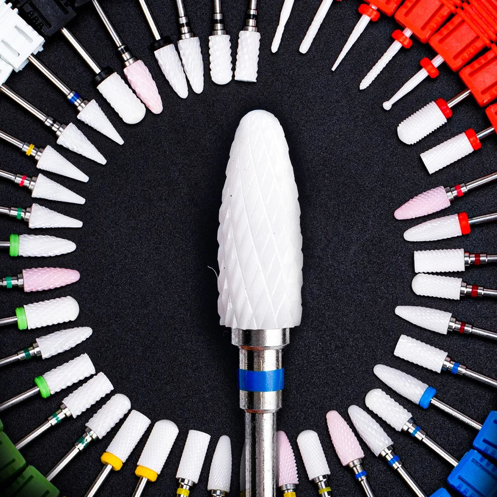 Ceramic Milling Nail Drill Bit 1pc for Electric Manicure & Pedicure Drills Nail Art Burr File