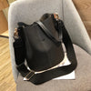 Luxury PU Leather Bucket Bag – Designer Large Capacity Women's Shoulder & Crossbody Tote