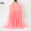 Crinkle Cotton Hijab Scarf Lightweight Muslim Shawl Turban Headscarf Headband Wrap
