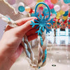 Girls Cute Cartoon Bow and Butterfly Braided Headband Hair Ties Colorful 45 cm (17.7 in) Ponytail Holders