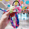 Girls Cute Cartoon Bow and Butterfly Braided Headband Hair Ties Colorful 45 cm (17.7 in) Ponytail Holders