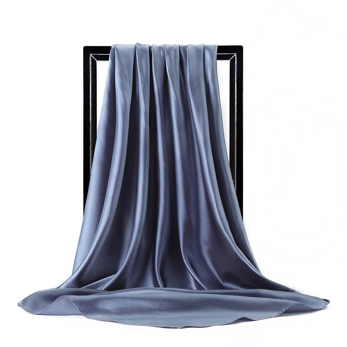 Silk Satin Square Scarf 90 x 90 cm (35.4 x 35.4 in) – Women’s Hijab Shawl Bandana Headscarf Foulard, 28 Colors