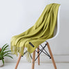 Cashmere-Feel Polyester Pashmina Shawl Scarf 70 x 200 cm (27.6 x 78.7 in) – Soft Tassel Wrap for Women & Men, 43 Colors