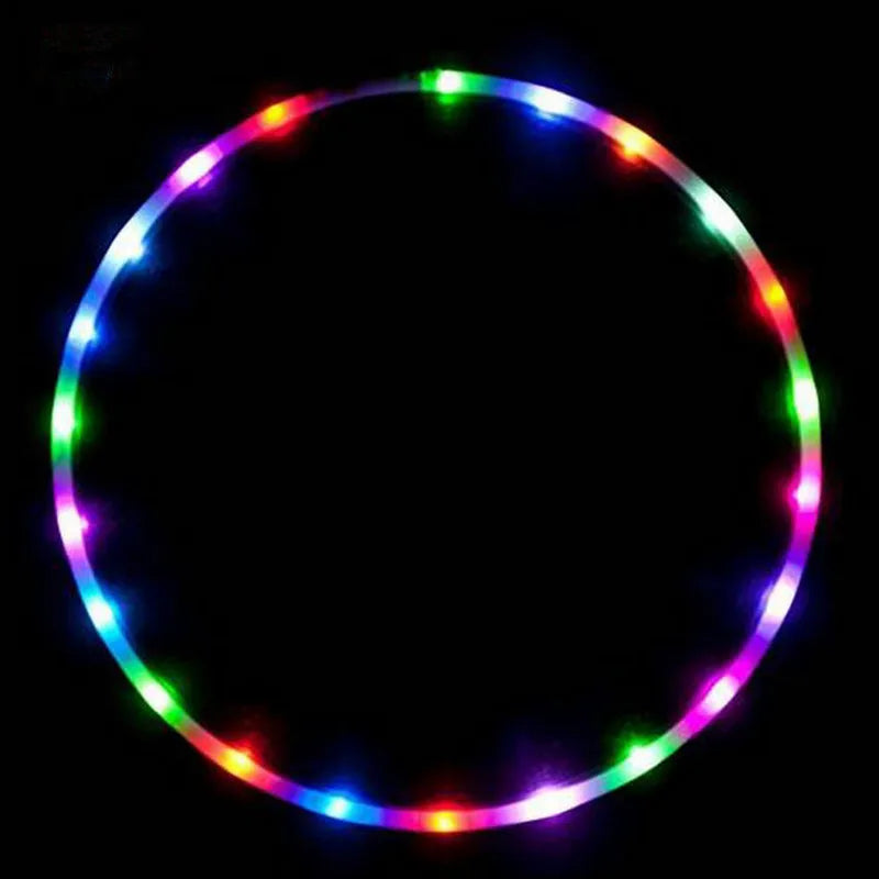 LED Hula Hoop – Luminous Fitness Hoop for Women & Kids | 60/70/80/90 cm