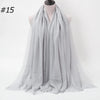 Crinkle Cotton Hijab Scarf Lightweight Muslim Shawl Turban Headscarf Headband Wrap