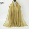 Crinkle Cotton Hijab Scarf Lightweight Muslim Shawl Turban Headscarf Headband Wrap