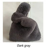 Large Faux Mink Fur Handbag – Plush Corduroy Tote for Women, Warm Fluffy Luxury Purse (35 x 30 cm / 13.8 x 11.8 in)