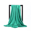 Silk Satin Square Scarf 90 x 90 cm (35.4 x 35.4 in) – Women’s Hijab Shawl Bandana Headscarf Foulard, 28 Colors