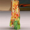 Vintage Print V-Neck Sleeveless Maxi Sundress – Elegant Long Summer Dress for Women
