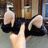 Coral Fleece Bow Headband with Animal Ears – Soft Warm Turban Hairband for Women & Girls | Makeup & Face Wash