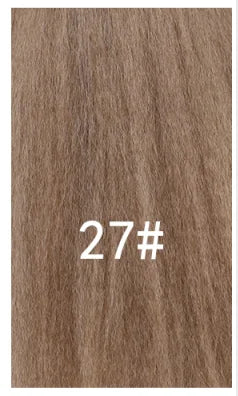 Lydia 16-Inch (40 cm) Kinky Straight Drawstring Ponytail Hairpiece – High-Volume Clip-In Kanekalon Synthetic with Curly Tail