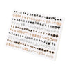 100-Pair Acrylic Crystal Stud Earrings Set – Hearts, Stars, Moons, Flowers & Animal Designs for Women & Girls
