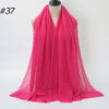 Crinkle Cotton Hijab Scarf Lightweight Muslim Shawl Turban Headscarf Headband Wrap