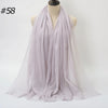 Crinkle Cotton Hijab Scarf Lightweight Muslim Shawl Turban Headscarf Headband Wrap
