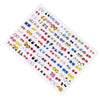100-Pair Acrylic Crystal Stud Earrings Set – Hearts, Stars, Moons, Flowers & Animal Designs for Women & Girls