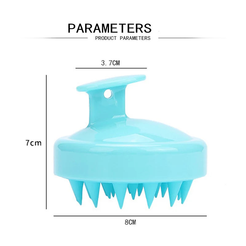Silicone Scalp Massage Brush – Shampoo Hair Washing Massager Comb, Anti-Dandruff Spa Brush