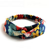 Boho Print Cross Turban Headband – Vintage Bandana Hair Band for Women & Girls