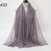 Crinkle Cotton Hijab Scarf Lightweight Muslim Shawl Turban Headscarf Headband Wrap