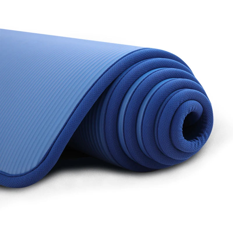 YECOKISO 10mm Extra Thick Yoga Mat - 72 x 24 in (183 x 61 cm) TPE Non-Slip Odor-Free Exercise & Pilates Mat with Carry Strap