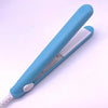 Mini 18mm Hair Straightener & Curling Iron - Pink Tourmaline Ceramic Corrugated Plate, Portable Travel Flat Iron