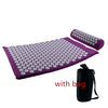 Acupressure Massage Mat & Pillow Set 66 x 42 x 2 cm (26 x 16.5 x 0.8 in) – Spike Yoga & Pilates Cushion for Back Pain Relief Kuznetsov Applicator