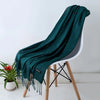 Cashmere-Feel Polyester Pashmina Shawl Scarf 70 x 200 cm (27.6 x 78.7 in) – Soft Tassel Wrap for Women & Men, 43 Colors
