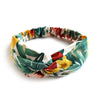 Boho Print Cross Turban Headband – Vintage Bandana Hair Band for Women & Girls
