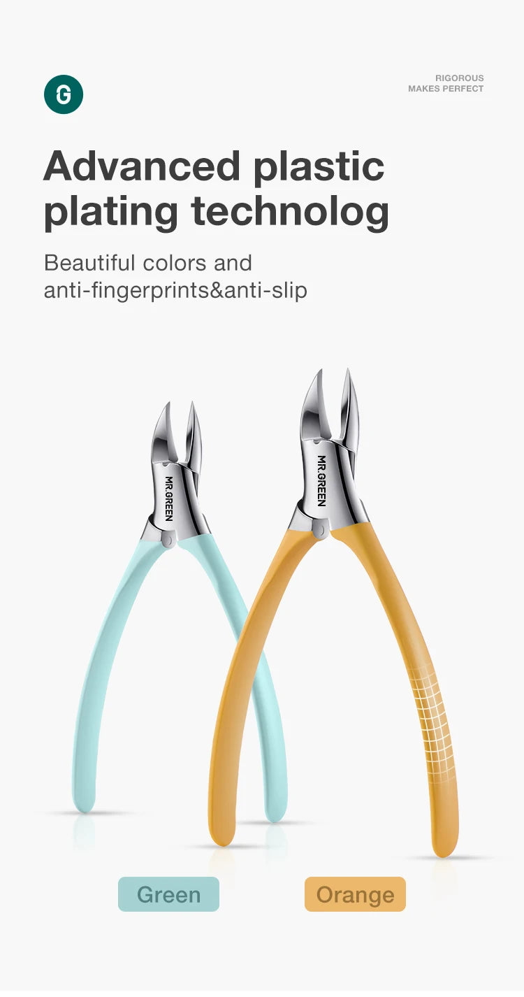 MR.GREEN Ingrown Toenail Clippers – Stainless Steel Precision Toenail Cutter for Thick Nails