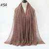 Crinkle Cotton Hijab Scarf Lightweight Muslim Shawl Turban Headscarf Headband Wrap