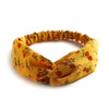 Boho Print Cross Turban Headband – Vintage Bandana Hair Band for Women & Girls