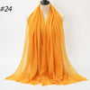 Crinkle Cotton Hijab Scarf Lightweight Muslim Shawl Turban Headscarf Headband Wrap