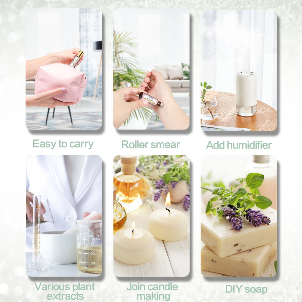 EUQEE 10ml (0.34 fl oz) Coconut Vanilla Angel Roller Fragrance Oil for Women — Aromatherapy, DIY Soap & Candle Making