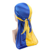 Silky Satin Durag Bandana Turban Headwrap - Long Tail Biker Headwear, One Size Fits Most