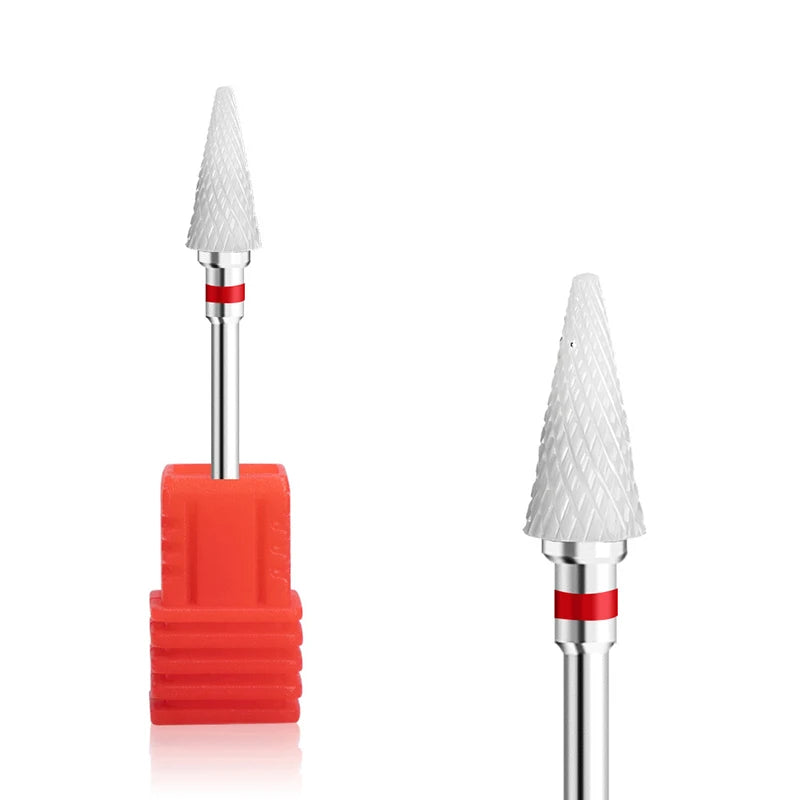 Ceramic Milling Nail Drill Bit 1pc for Electric Manicure & Pedicure Drills Nail Art Burr File