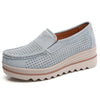 Women's Suede Tassel Loafers - Slip-On Platform Moccasins for Spring & Autumn
