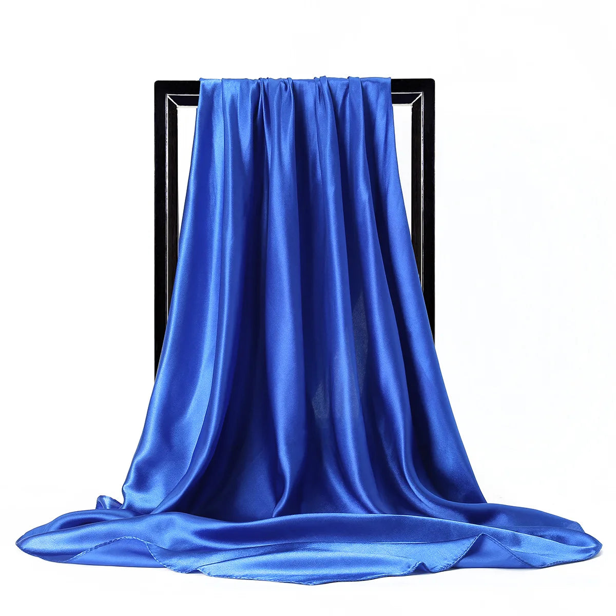 Silk Satin Square Scarf 90 x 90 cm (35.4 x 35.4 in) – Women’s Hijab Shawl Bandana Headscarf Foulard, 28 Colors