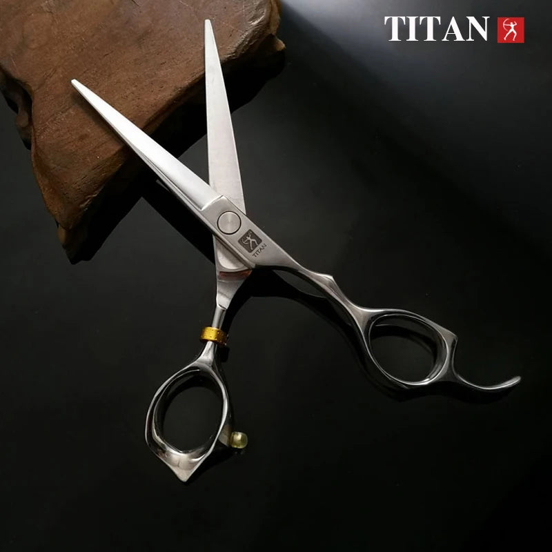 TITAN 3D Professional Barber Hairdressing Shears 6.0 in (15 cm) Japan 440C Stainless Steel