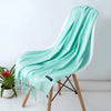 Cashmere-Feel Polyester Pashmina Shawl Scarf 70 x 200 cm (27.6 x 78.7 in) – Soft Tassel Wrap for Women & Men, 43 Colors