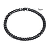 Stainless Steel Cuban (Miami Curb) Bracelet — Chunky 3–11mm Width | 7.1/8.3/9.1 in (18/21/23 cm) Unisex