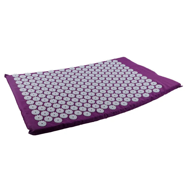 Acupressure Massage Mat & Pillow Set 66 x 42 x 2 cm (26 x 16.5 x 0.8 in) – Spike Yoga & Pilates Cushion for Back Pain Relief Kuznetsov Applicator