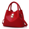 SGARR Women's Black & Red PU Bucket Bag – Crossbody & Single-Shoulder Messenger Tote Handbag