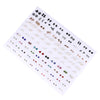 100-Pair Acrylic Crystal Stud Earrings Set – Hearts, Stars, Moons, Flowers & Animal Designs for Women & Girls