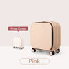 18-Inch (45 cm) Carry-On Spinner Suitcase – Polycarbonate Shell, Aluminum Frame, TSA Lock, Laptop Compartment