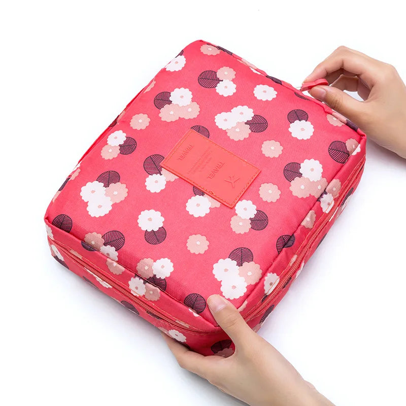 Waterproof Travel Cosmetic Bag for Women – Multifunction Toiletry & Makeup Organizer Case 22 x 18 x 8 cm (8.7 x 7.1 x 3.1 in)