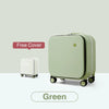 18-Inch (45 cm) Carry-On Spinner Suitcase – Polycarbonate Shell, Aluminum Frame, TSA Lock, Laptop Compartment