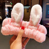 Coral Fleece Bow Headband with Animal Ears – Soft Warm Turban Hairband for Women & Girls | Makeup & Face Wash